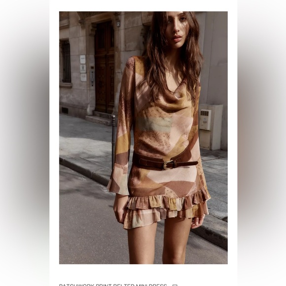 Zara Dresses & Skirts - Zara Multicolor Patchwork Mini Dress